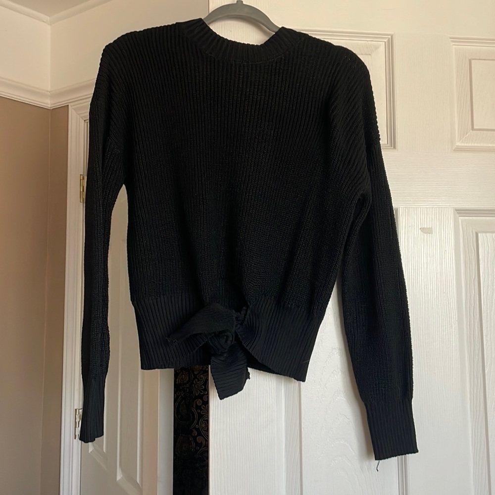 Women’s Black Tie Sweater